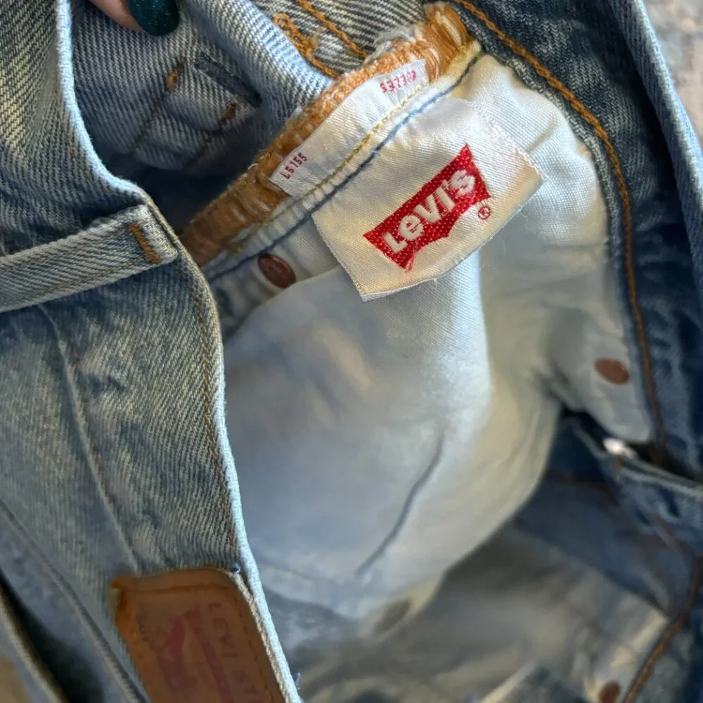 Levi’s Studded Denim Jean Shorts,
